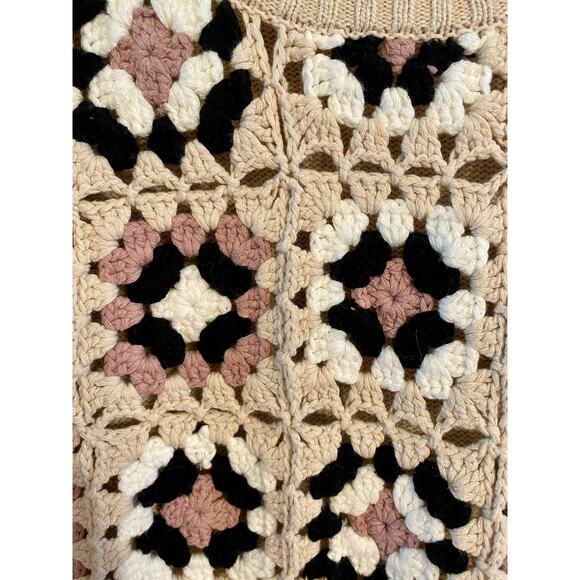 Design 365 Patchwork front long sleeve sweater Size S - Picture 3 of 4